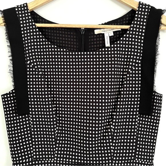 Max & Cleo Black and White Polka Dot Sleeveless Dress, Size 4 NWOT - Picture 3 of 9